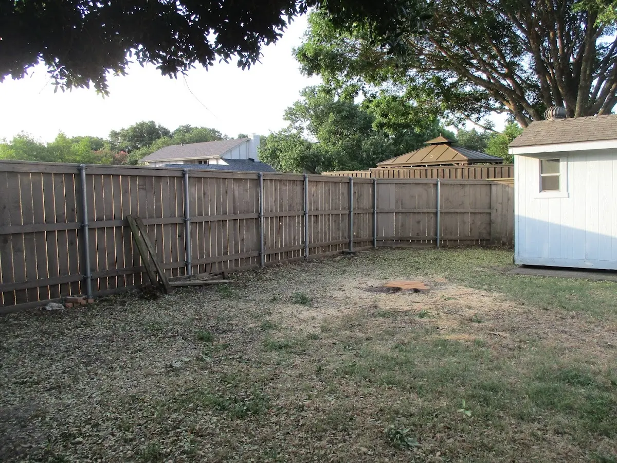 Cleared yard after professional tree removal in Fairless Hills